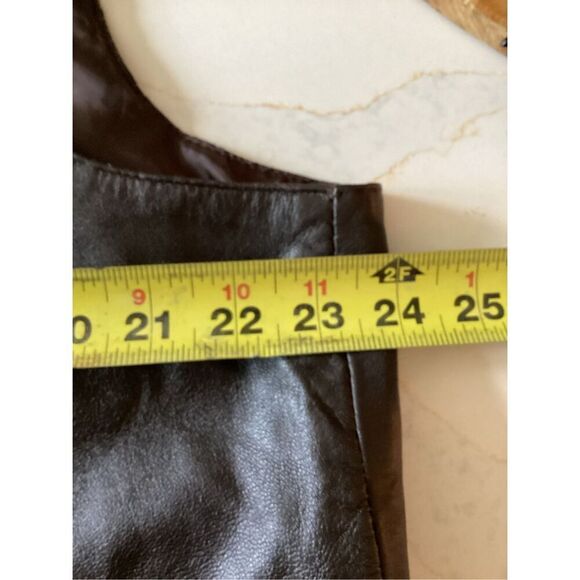 Scully 100% Leather Brown Vest Sz 2XL Lambskin Snap Front - Picture 7 of 11